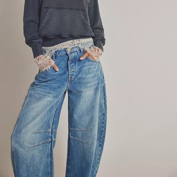 We The Free Good Luck Barrel Jeans - Picture 3 of 9